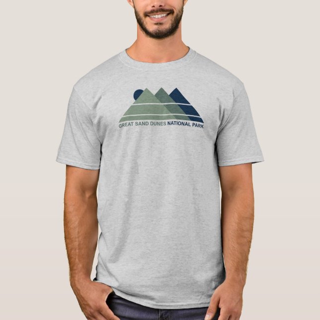 Great Sand Dunes National Park Mountain Sun T-Shirt (Front)
