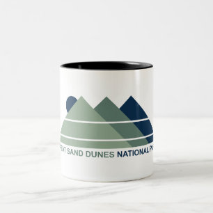 Great Sand Dunes National Park Mountain Sun Two-Tone Coffee Mug