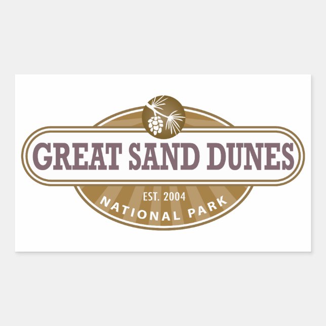 Great Sand Dunes National Park Rectangular Sticker (Front)