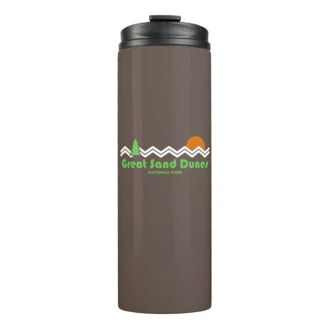 Great Sand Dunes National Park Retro Thermal Tumbler (Front)
