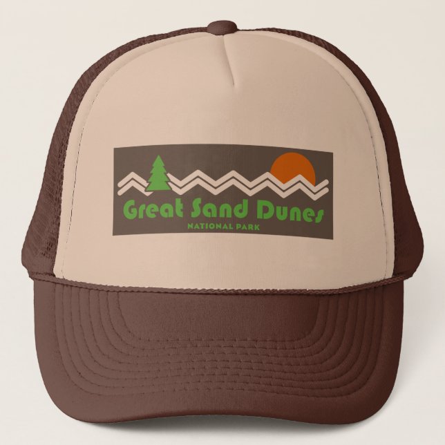 Great Sand Dunes National Park Retro Trucker Hat (Front)