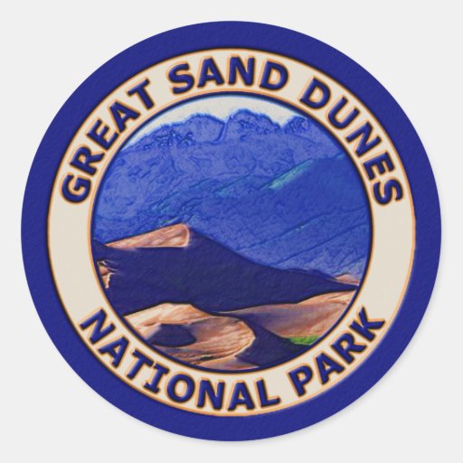 Great Sand Dunes National Park Classic Round Sticker | Zazzle