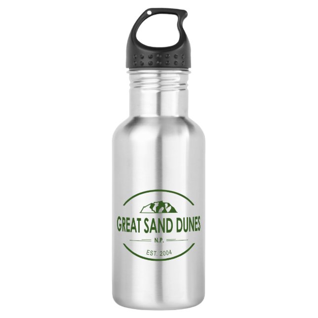 Great Sand Dunes National Park Stainless Steel Water Bottle (Front)