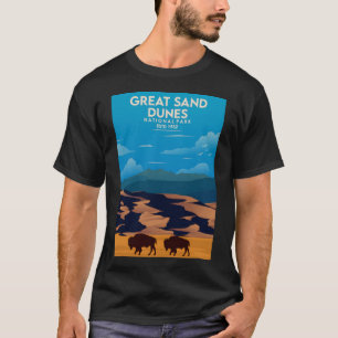 Great Sand Dunes National Park Travel Poster  T-Shirt