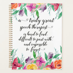 Great school speech therapist thank you gift SLP Planner