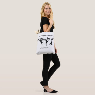 Great Scientist Quotation and Monkeys Tote Bag