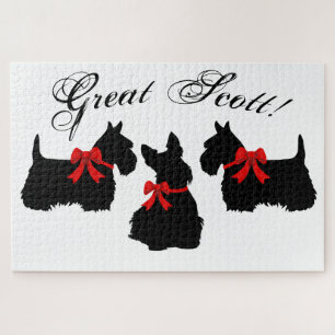 "Great Scott !", Scottish Terrier dog/Scotland dog Jigsaw Puzzle