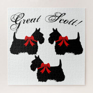 "Great Scott !", Scottish Terrier dog/Scotland dog Jigsaw Puzzle