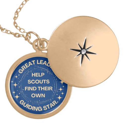 Great Scout Leader Quote  Gold Plated Necklace