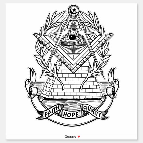 Great Seal Eye of Providence Stickers