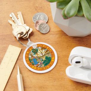 Great Seal Of Florida Keychain