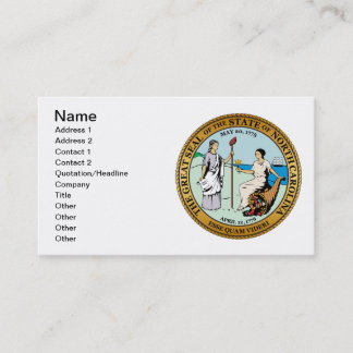 Great seal of North Carolina Business Card