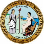 Great seal of North Carolina Cutout<br><div class="desc">Great seal of North Carolina</div>