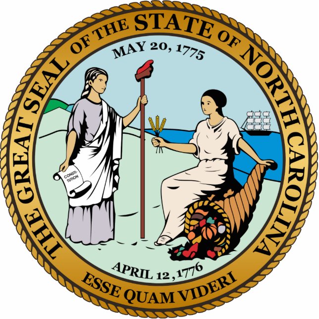 Great seal of North Carolina Cutout (Front)