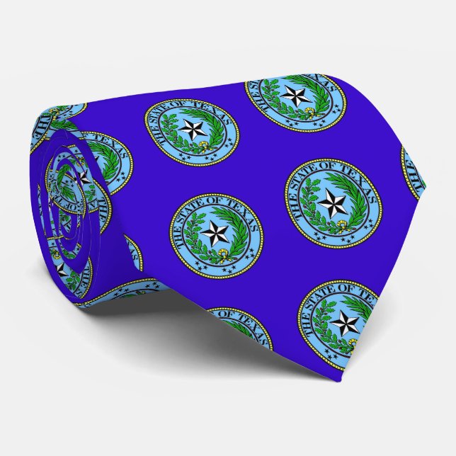 Great Seal of Texas Tie, SA Tie (Rolled)
