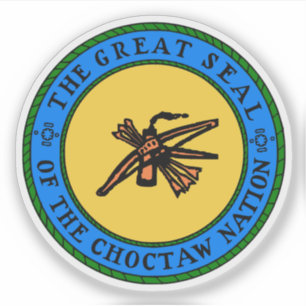 Great seal of the Choctaw peoples, USA Sticker