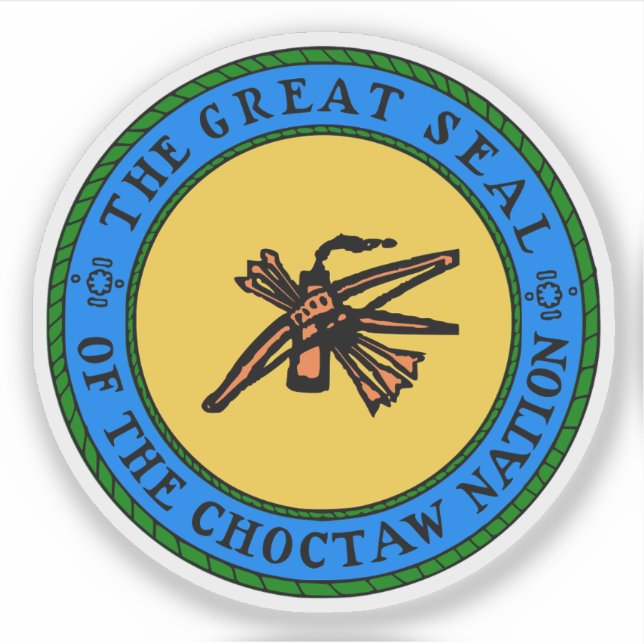 Great seal of the Choctaw peoples, USA Sticker (Front)