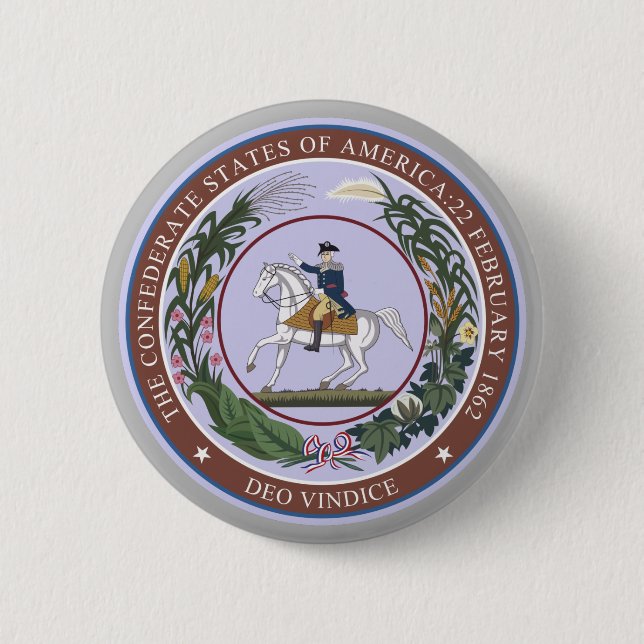 GREAT SEAL of the CONFEDERACY Button (Front)