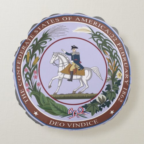 GREAT SEAL of the CONFEDERACY Round Pillow