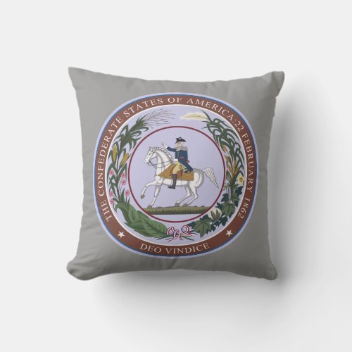 GREAT SEAL of the CONFEDERACY Throw Pillow