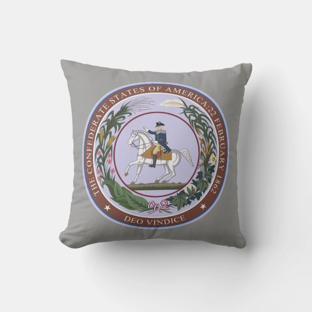 GREAT SEAL of the CONFEDERACY Throw Pillow (Front)