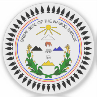 Great seal of the Navajo nation and tribe, USA Sticker