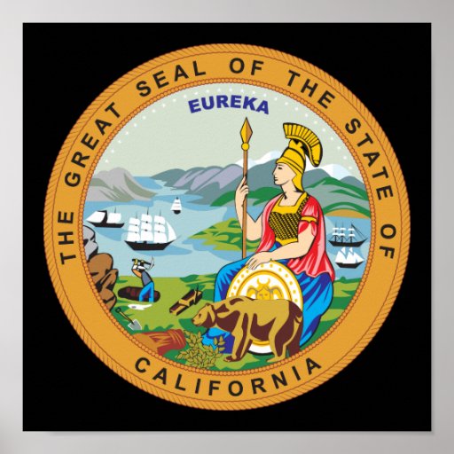 Great seal of the state of California Print | Zazzle