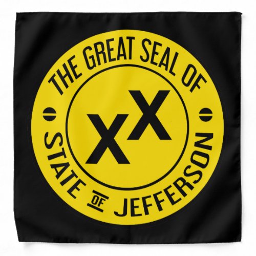 Great Seal of the State of Jefferson Bandana