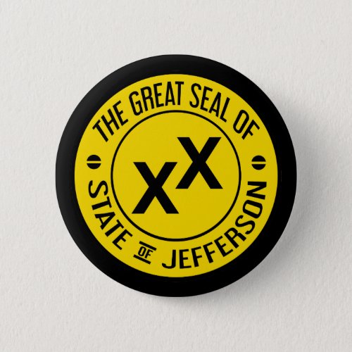 Great Seal of the State of Jefferson Button Badge