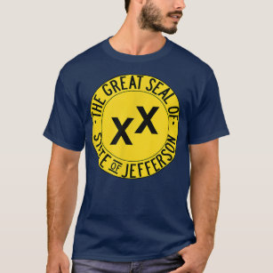 Great Seal of the State of Jefferson Flag  T-Shirt