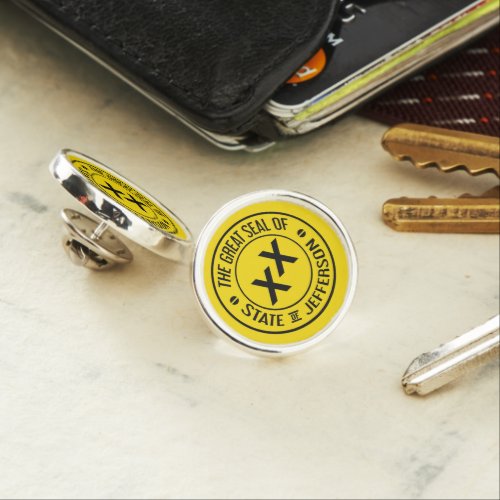 Great Seal of the State of Jefferson Lapel Pin