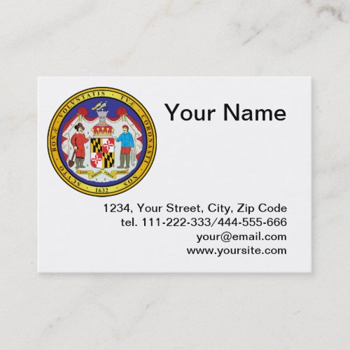 Great seal of the state of Maryland Business Card
