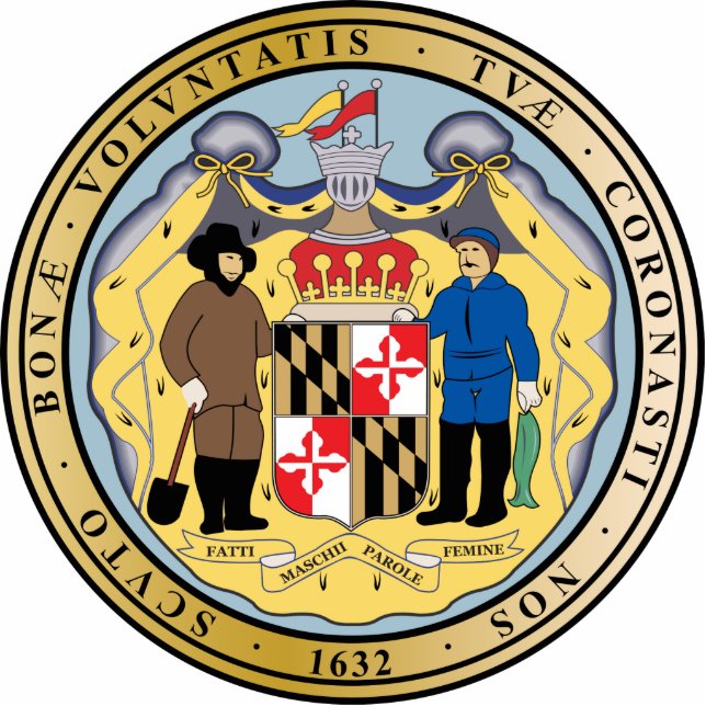 Great seal of the state of Maryland Statuette (Front)