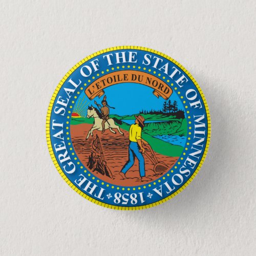 Great seal of the state of Minnesota Button