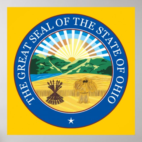 Great seal of the state of Ohio Poster