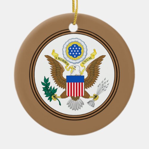 Great Seal Of The United States  Ceramic Ornament