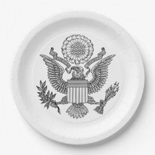 Great Seal of the United States of America (USA) Paper Plates