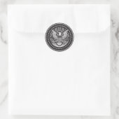 Great Seal of the United States Round Sticker (Bag)