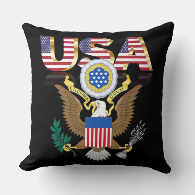 Great seal of the United States Throw Pillow (Front)