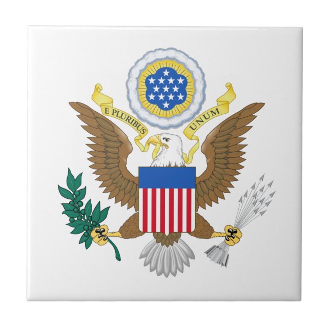 Great seal of United States Ceramic Tile (Front)