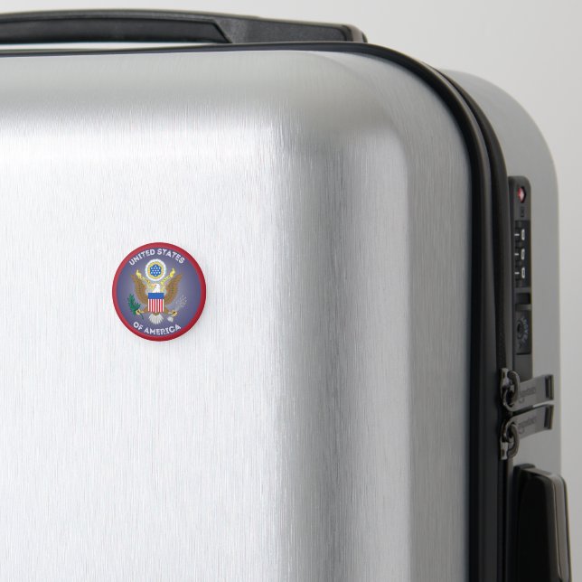 Great Seal of United States Circle Shape Magnet (In Situ (Luggage))