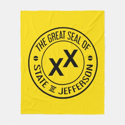 Great Seal State of Jefferson Throw Blanket