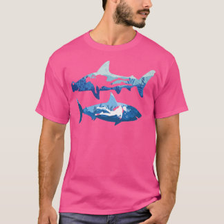 Great Shark Diver Design Scuba Diving T-Shirt