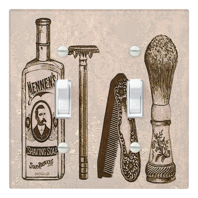 Great Shave Double Switch Light Switch Cover (In Situ)