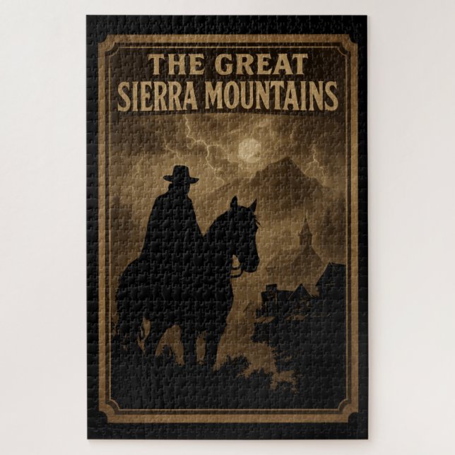 Great Sierra Mountains gold rush bandit Jigsaw Puzzle (Vertical)