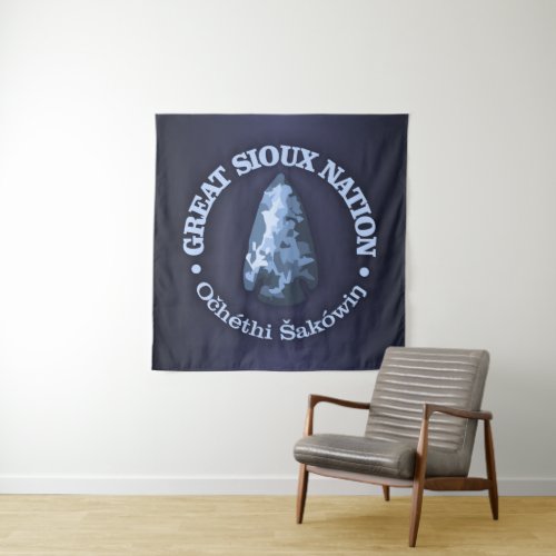 Great Sioux Nation arrowhead Tapestry