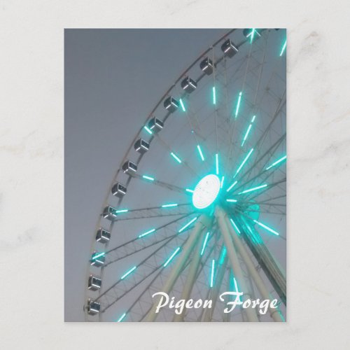 Great Smoky Mountain Ferris Wheel Pigeon Forge TN Postcard