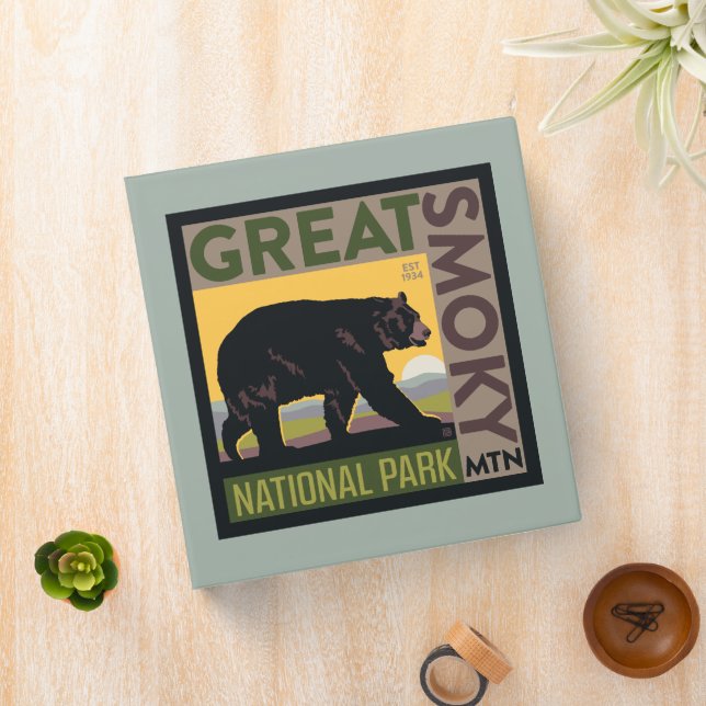 Great Smoky Mountain National Park| Bear 3 Ring Binder (In Situ)