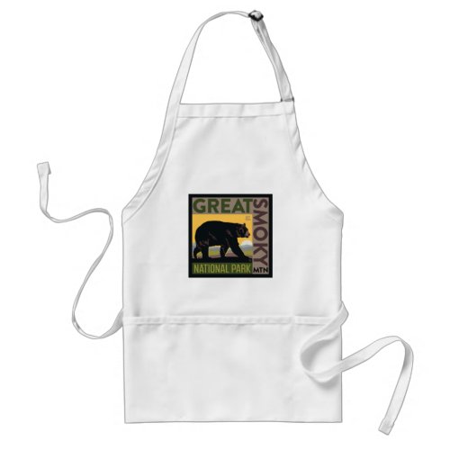 Great Smoky Mountain National Park Bear Adult Apron