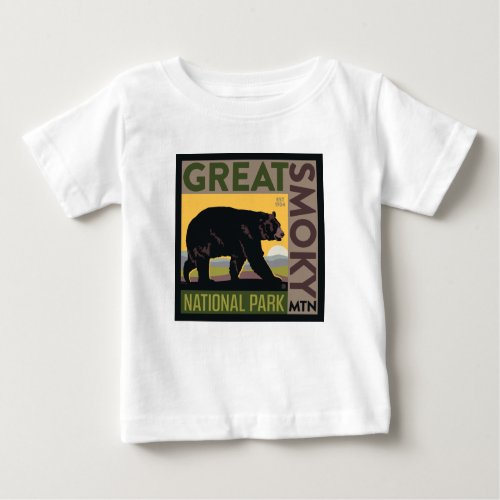 Great Smoky Mountain National Park Bear Baby T_Shirt